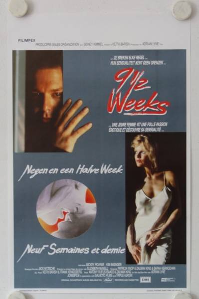 9 1/2 Wochen originales belgisches Filmplakat